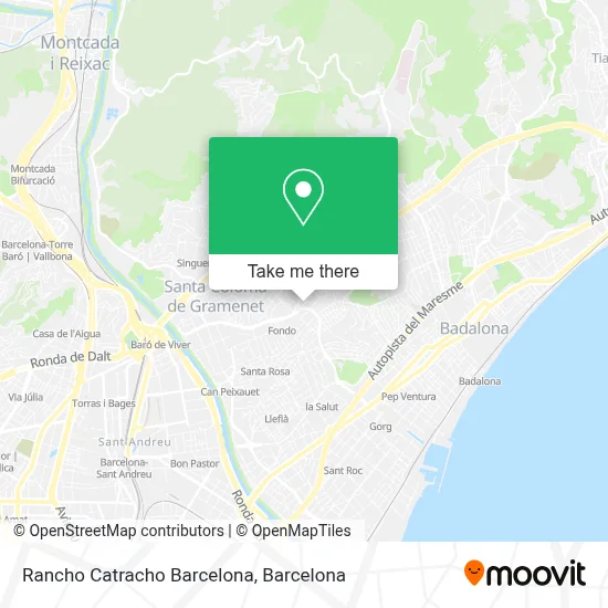 Rancho Catracho Barcelona map