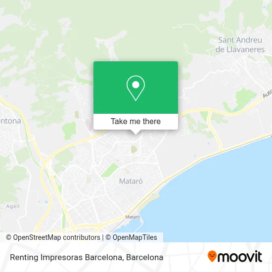 Renting Impresoras Barcelona map