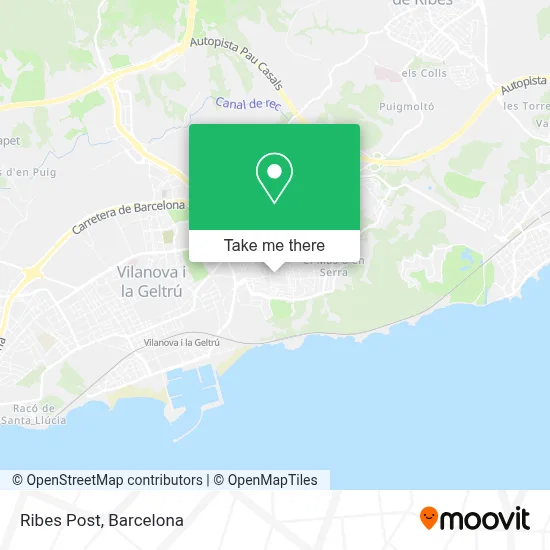 Ribes Post map