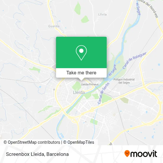 Screenbox Lleida map