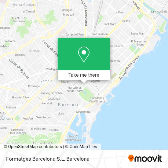 Formatges Barcelona S.L map