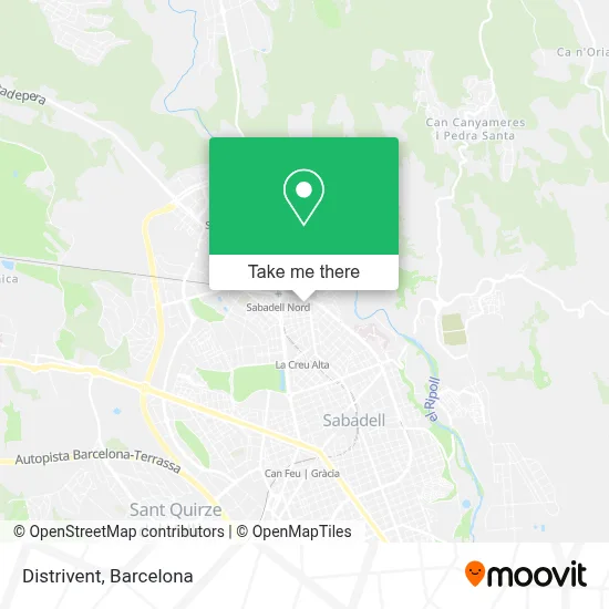 Distrivent map