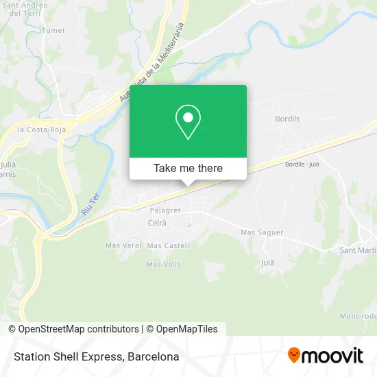 Station Shell Express map