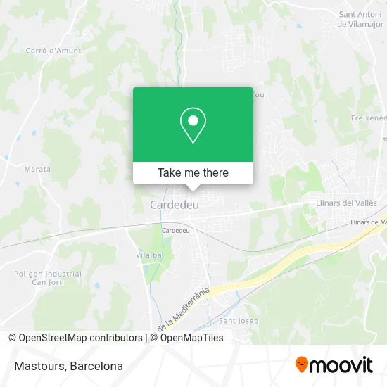 mapa Mastours