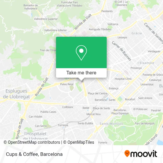 Cups & Coffee map