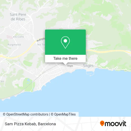 Sam Pizza Kebab map
