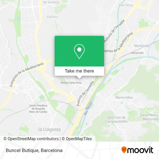 Buncel Butique map