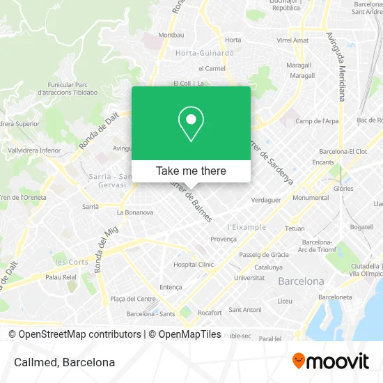 Callmed map