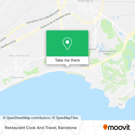 Restaurant Cook And Travel map
