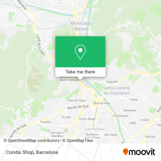 Condis Shop map