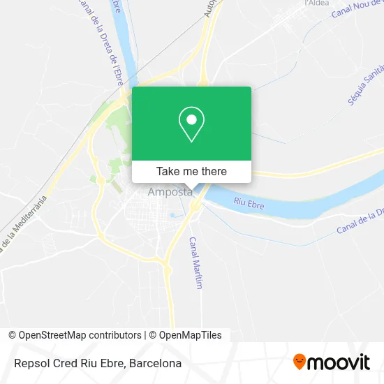 Repsol Cred Riu Ebre map