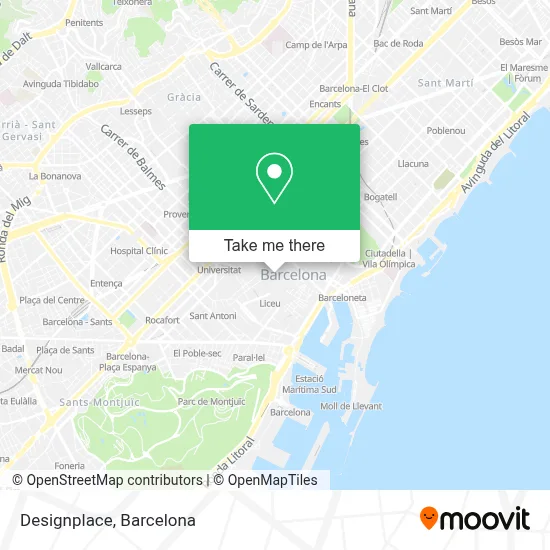 Designplace map