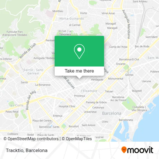 Tracktio map