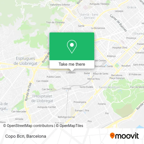 Copo Bcn map