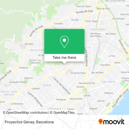 Proyectos Genay map
