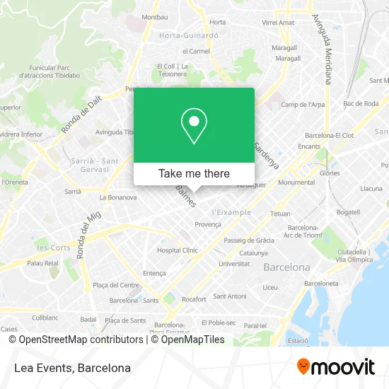 Lea Events map