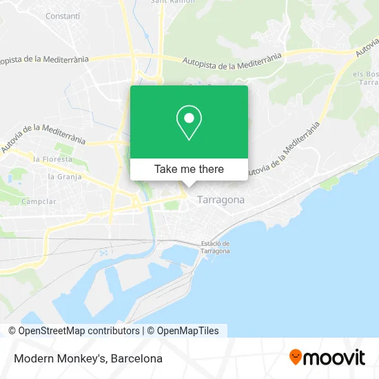 Modern Monkey's map
