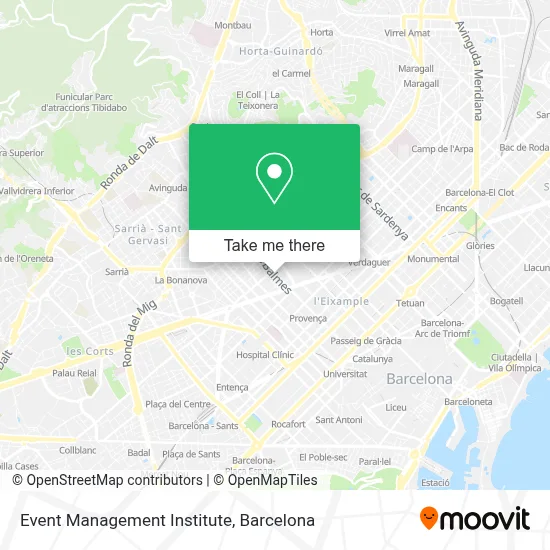 Event Management Institute map
