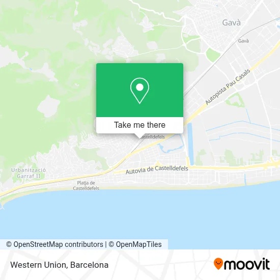 Western Union map