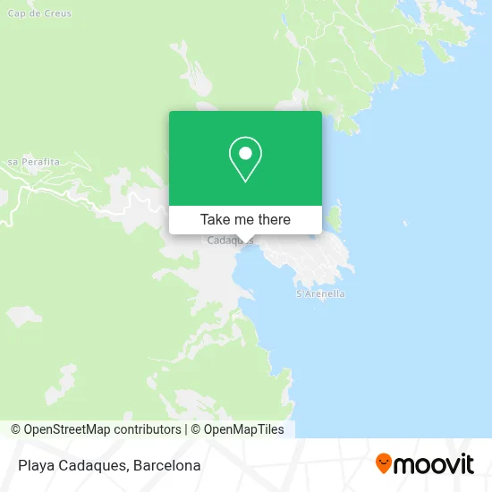 Playa Cadaques map