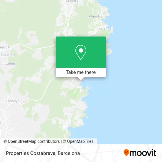 Properties Costabrava map