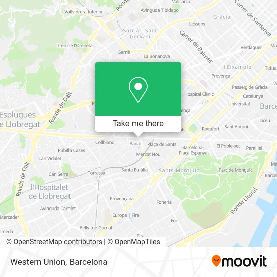 Western Union map