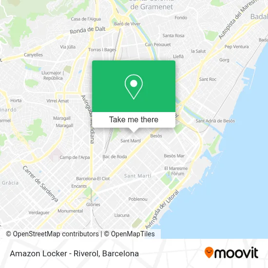 Amazon Locker - Riverol map