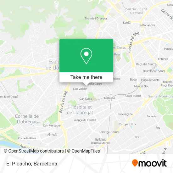 El Picacho map