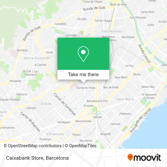 Caixabank Store map