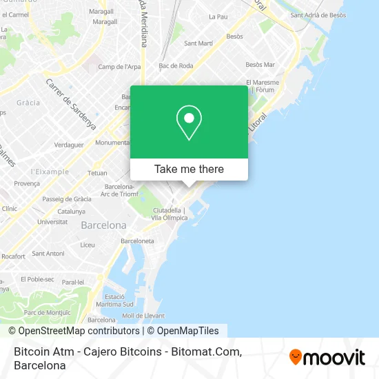 Bitcoin Atm - Cajero Bitcoins - Bitomat.Com map