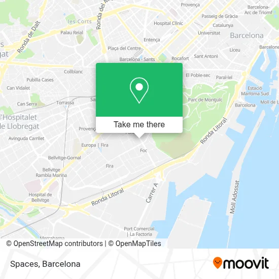 Spaces map