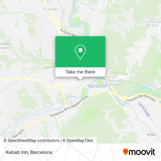 mapa Kebab Inn
