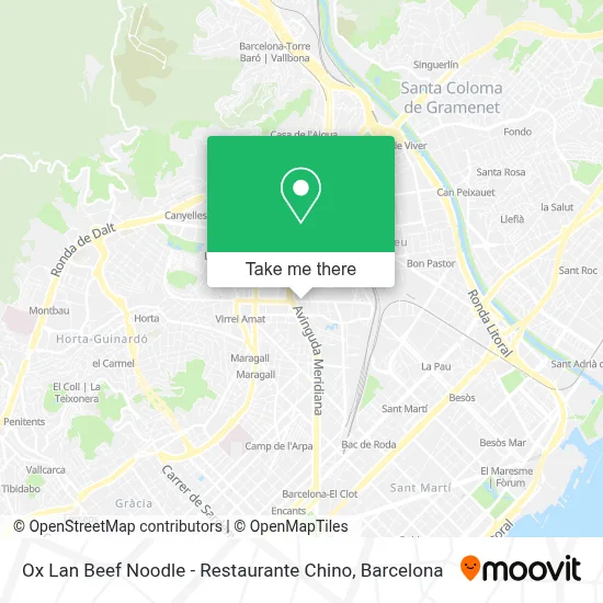 Ox Lan Beef Noodle - Restaurante Chino map