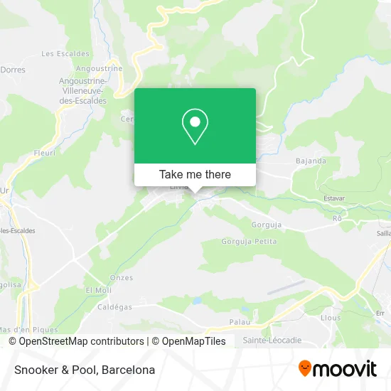 Snooker & Pool map