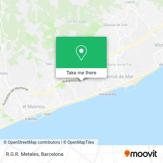 R.G.R. Metales map
