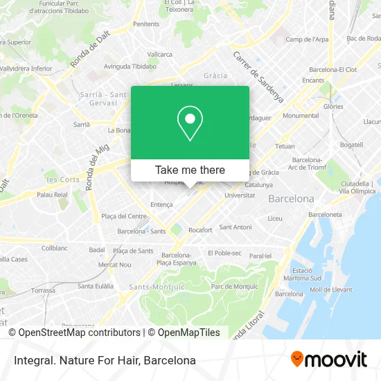 Integral. Nature For Hair map