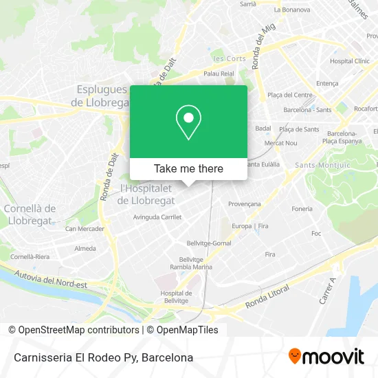 Carnisseria El Rodeo Py map