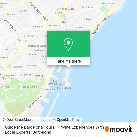 Guide Me Barcelona Tours | Private Experiences With Local Experts map