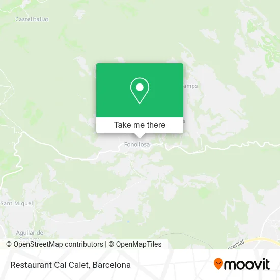 Restaurant Cal Calet map