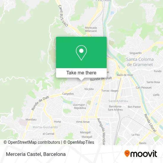 Merceria Castel map