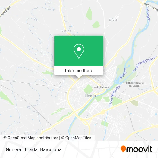 Generali Lleida map