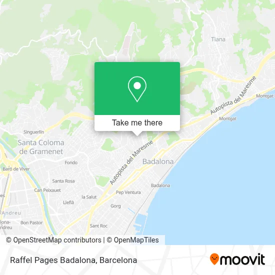 Raffel Pages Badalona map
