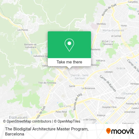 The Biodigital Architecture Master Program map