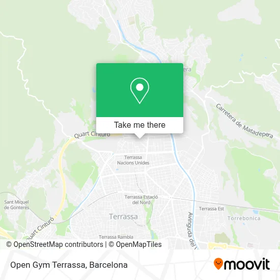 Open Gym Terrassa map