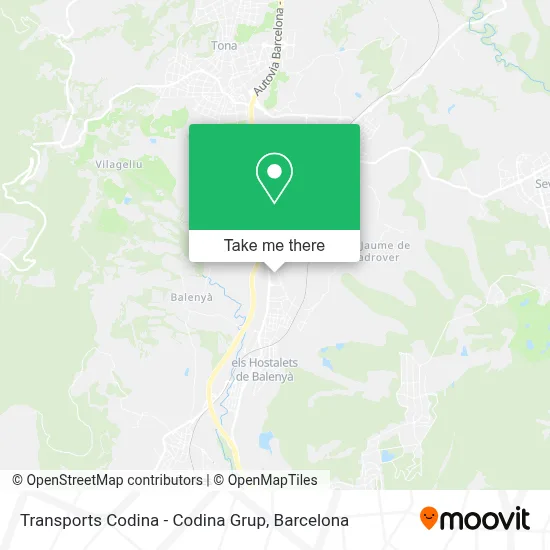 Transports Codina - Codina Grup map