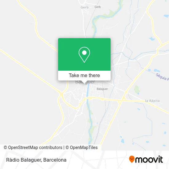 Ràdio Balaguer map