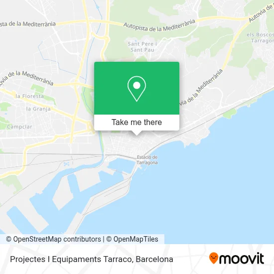 Projectes I Equipaments Tarraco map