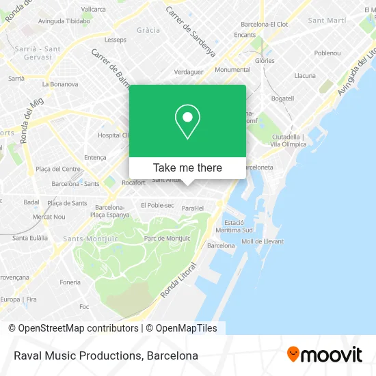 Raval Music Productions map