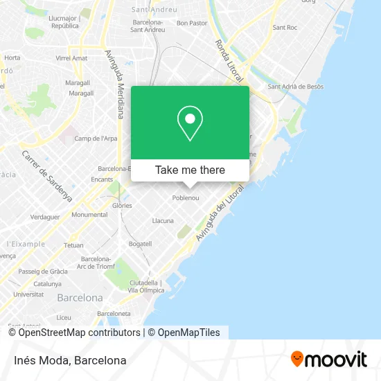 Inés Moda map