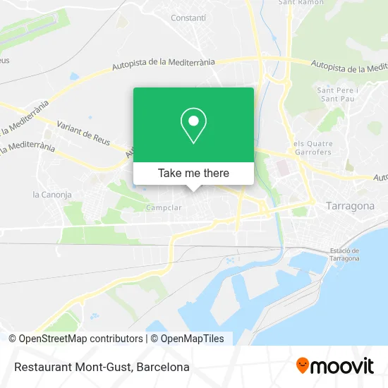 Restaurant Mont-Gust map